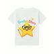 thumbnail image 1 of Girls & Boys "Star Theme Cotton Graphic Tees, Back To School Clothes Girls, Casual Style Summer Shirts With Cartoon Star Pattern, Gift For First Day of School, Round Neck Short Sleeve T-Shir, 1 of 6