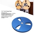 thumbnail image 4 of Empty Tape Reel Universal Replacement for Open Reel Deck 1/4 7 Inch, Aluminum Alloy 3 Open Hole Takeup Reel Replacement Recording Opening Machine Part, 4 of 8