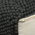 thumbnail image 4 of GDF Studio Wilsey Boho Handcrafted Tufted Fabric Square Pouf, Charcoal, 4 of 7