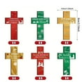 thumbnail image 3 of 24-Piece Wooden Cross Christmas Ornaments Set, Religious Theme Decor for Christmas Tree Decorations, Christmas Decorations Indoor, Faith-Based Holiday Display, 3 of 6