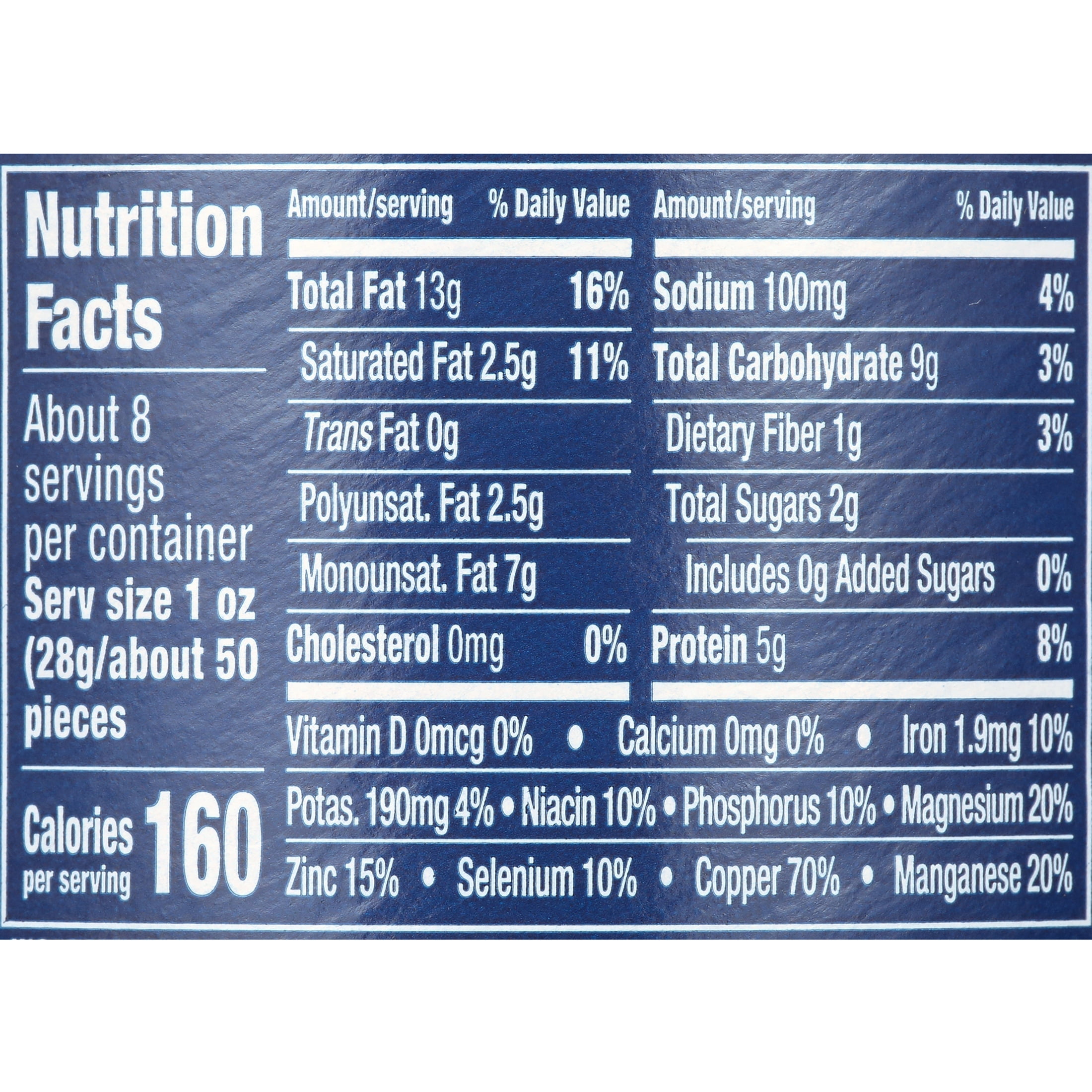 (12 pack) PLANTERS Salted Cashew Halves and Pieces, Party Snacks, Plant-Based Protein 8oz (1 Canister)