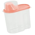 thumbnail image 2 of Caja de almacenamiento de alimentos de plástico de 2,5 l, contenedor hermético con tapas para verter, botellas de almacenamiento de cereales de Almacenamiento y organización del hogar Rosado 1.9L Bearachild HA002828-02, 2 of 6