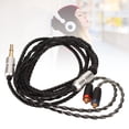 thumbnail image 4 of Headphone Upgrade Cable, Excellent Sound Transmission Oxygen Free Copper Headphone Cable Replacement Pre Formed Ear Hook Design  For W20 For SE215 For T100, 4 of 8
