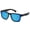Matte Black with Blue, variant on Longpointe Frosted Grey with Green Diamond Mirror Polarized Lens Sunglasses