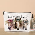 thumbnail image 5 of Cute Western Horse Makeup Bag Horse Gifts for Girls Women Horse Print Stuff Merch for Horse Lovers Funny Christmas Birthday Gifts for Teens   BFF Coworker Sister Hay Girl Cosmeticcase, 5 of 6