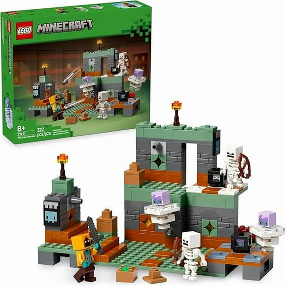 Minecraft The Trial Chamber Building Toy - Gamer Playset for Kids, Girls and Boys, Ages 8+ - Includes Shadow Hoodie Minifigure for Pretend Play - Gift Idea for Birthday - 21271