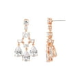 thumbnail image 2 of 14kt Gold Flash Plated Cubic Zirconia Chandelier Drop Earrings, 2 of 4