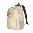 thumbnail image 4 of Geaub starfish on the sand beach durable canvas backpack: stylish, lightweight, and spacious with adjustable straps, 4 of 7