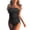 Black, variant on Women Strapless Swimsuit Bandeau Bathing Suit Swimwear Removable Straps Padded Bras Beach Pool Swimwear