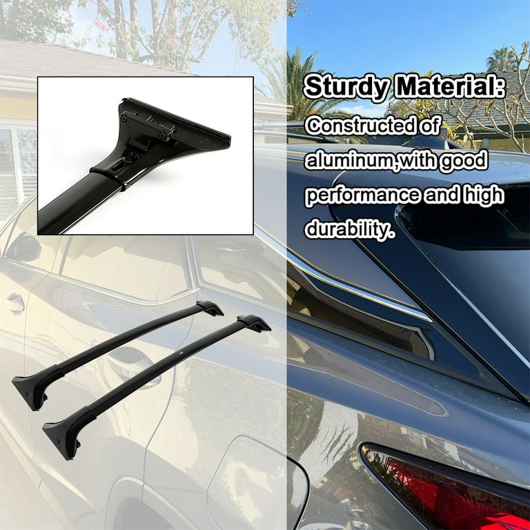 Kojem Top Roof Rack Bars Crossbars Set for Lexus 2016 2021 RX350 RX450H 2018 2021 RX350L RX450HL Models w o Panoramic Sunroof Replaces PT278 48162