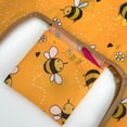 thumbnail image 4 of Wrapables Small JoliBag Collection Reusable Shopping Bag, Yellow Bees, 4 of 5