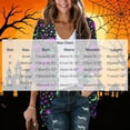 thumbnail image 5 of qolati Halloween Cardigan for Women 3/4 Sleeve Open Front Cardigans Jacket Holiday Fall Outwear Cute Ghost Pumpkin Graphic Cover Up Blouse Tops Purple XXL, 5 of 5
