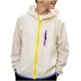 thumbnail image 2 of Boys UPF 50+ Hooded Windbreaker Jacket, Lightweight Breathable Windproof Sun Protection Jackets for Kids Outdoor Sports, Beige,Size 8-9 T, 2 of 9