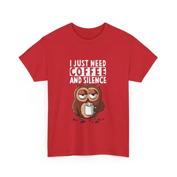Hot Trending T-Shirt With I Just Need Coffee And Silence T Shirt
