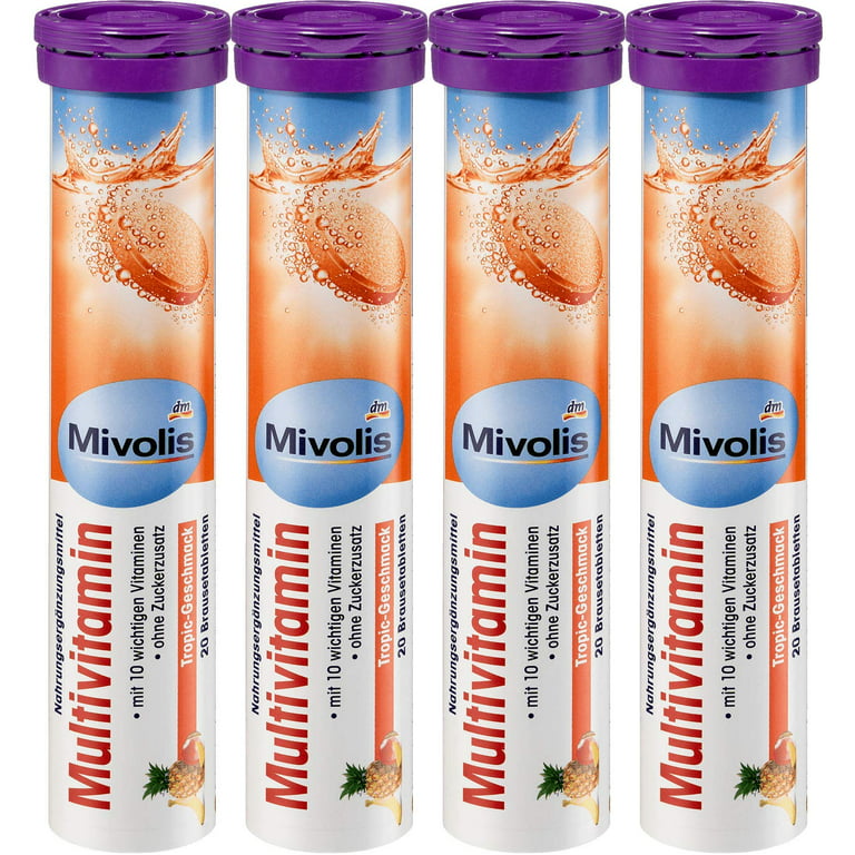 MIVOLIS effervescent dissolvable tablets: Multivitamin 4 pack.