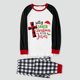 thumbnail image 3 of Pijamas familiares a juego de Navidad Silly Santa Christmas es para Jesús, conjunto de pijamas grises, 3 of 3