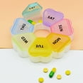 thumbnail image 3 of Pill Container Dust-proof Sealed Well Portable Weekly Tablet Vitamin Pill Box for Travel, 3 of 7