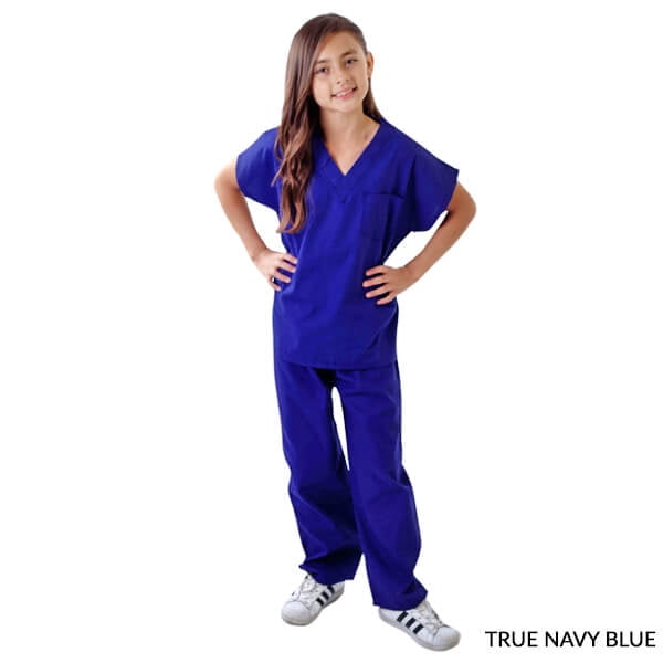 NATURAL UNIFORMS Unisex Kids Soft Cotton Blend Scrubs Set Costume with