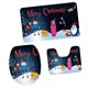 thumbnail image 1 of de 3 unidades de alfombrillas para , alfombrilla de Pedestal, tapa de inodoro, herramienta de decoración hogar #7 7 Gloria Juego de alfombras de baño Nopslip, 1 of 6
