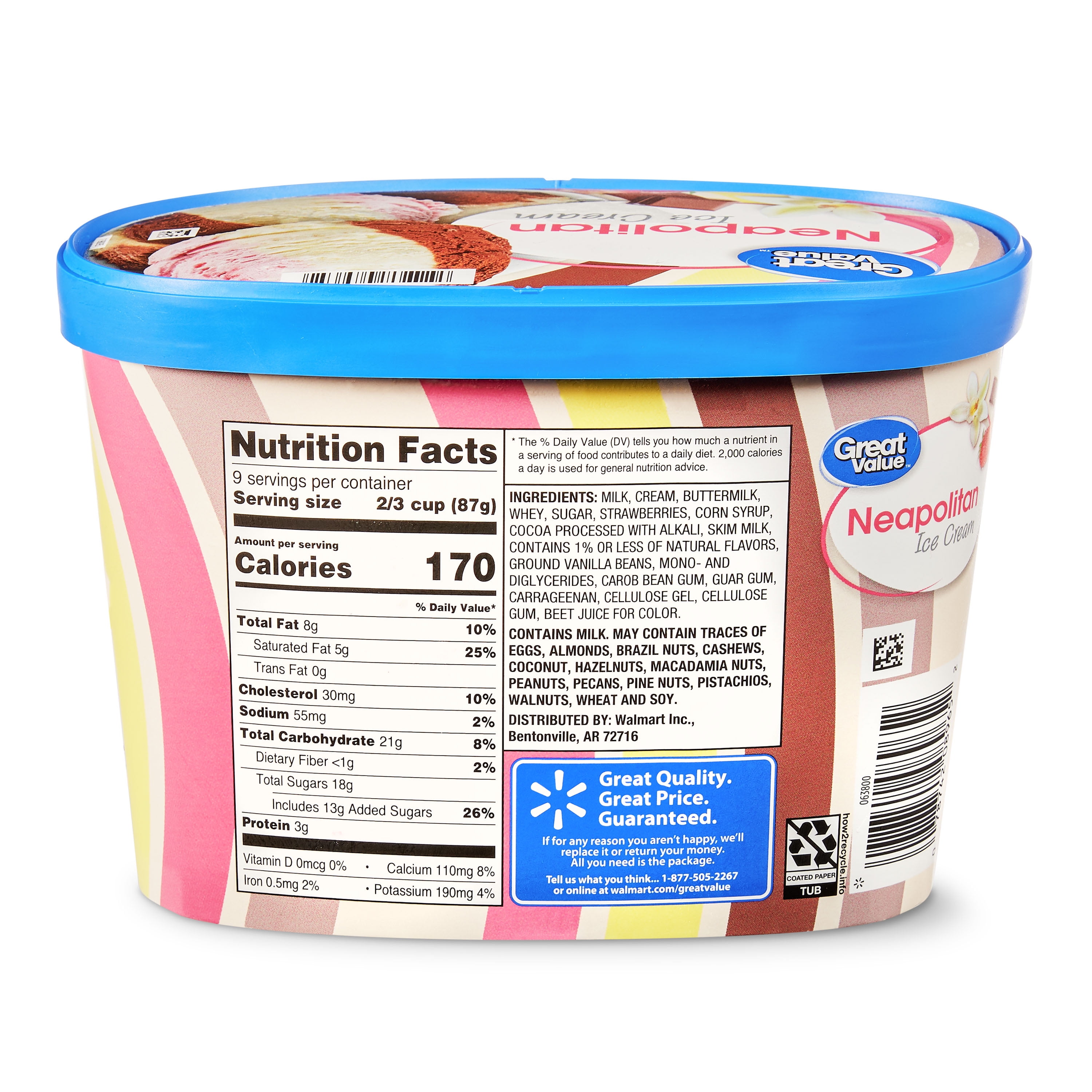 Great Value Ice Cream Nutrition Facts Nutrition Pics