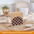 thumbnail image 6 of Yayeee Napkin Holder for Table Set of 2 Kitchen Paper Tissue Organization, Checkered Stars Pattern, 6 of 8