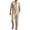 Khaki, variant on hotojiny Men's 2 Pieces Linen Set Lightweight Henley Shirt Long Sleeve Top and Casual Beach Pants Summer Yoga Outfits(White,X-Large)