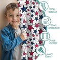 thumbnail image 3 of Blackout Kids Curtains,Red White Blue Baseballs and Stars Pattern Childrens Insulated Curtains Set Of 2,Bedroom Essentials,Toddler Room Decor 42"x54", 3 of 5