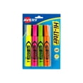 thumbnail image 1 of Avery Hi-Liter Surligneurs, Pointe Biseautée, Couleurs Assorties, Lot de 4, 1 of 4