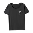 thumbnail image 4 of Camiseta de manga corta para mujer, camiseta de verano suave de recuerdo para desplazamientos, deportes de playa M, 4 of 7