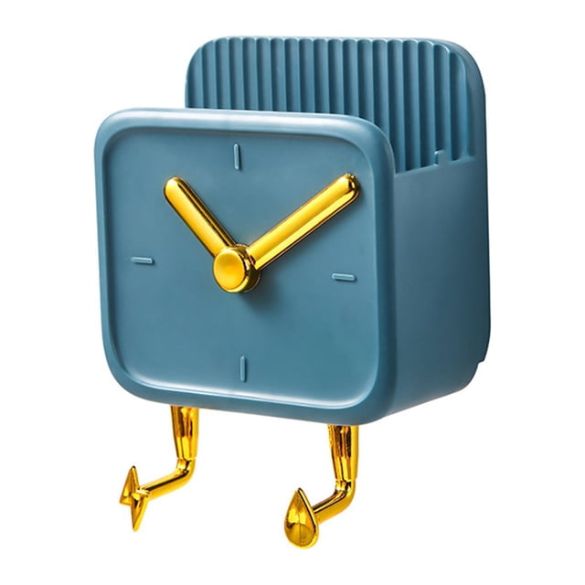 Ganchos de Almacenamiento Montado en la Pared PP Container Multifuncional Con forma de Reloj Con Ganchos para Dormitorios de Dormitorio