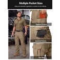 thumbnail image 6 of liyiyiyia Mens Ripstop Cargo Pants Fleece Lined Winter Insulated Water Resistant Work Utility Hiking Snow Pants, 6 of 7