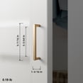 thumbnail image 3 of Goo-Ki 5 Inch(128mm) Zinc Alloy Kitchen Cabinet Pulls, Champagne Bronze Classic Cabinet Handles for Dresser,Wardrobe & Cupboard, 6 Pack, 3 of 7