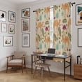 thumbnail image 5 of Desert Camels Kitchen Curtain for Berdoom Living Room Cafe 72 Inch Length, Vintage Sand Animals Aloe Vera Leaves Beige Tiers Curtains Light Filtering Drapes Window Treatment 2 Panels 52"Wx72"L, 5 of 8