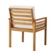 thumbnail image 3 of Okemo Acacia Wood Outdoor Dining Set with Table and 4 Chairs with cushions, 3 of 8