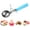 2 oz, variant on Ice Cream Scoop with Trigger, Cookie Scoops Set of 3 Portion Scoop 18/8 Stainless Steel Cupcake Measuring Scoop for Cookie Dough Cupcake Batter Ice Cream (4 oz + 2 oz + 0.8 oz)
