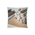 thumbnail image 1 of BOSDECO Color Pen Notebook Throw Pillow Case Pillow Cover Home Sofa Decor 16x16 inches, 1 of 1