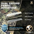 thumbnail image 4 of KNOX 3rd Gen Camouflage Class C RV Cover, Anti-Tear 600D Oxford Fabric, Fits Travel Trailer, RV, or Motorhome - Camper Cover Includes Wheel, Ladder & Gutter Covers, Night Glow Logo, Size 26-29 ft, 4 of 9