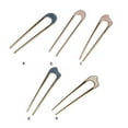 thumbnail image 1 of pitrice Bandeaux en Forme de U Simplicité Filles Modelage Style Élégant Métal Femmes Fourche Léger Porter Mariage Bâton à Cheveux Ados Utiliser Rose/courbe, 1 of 8