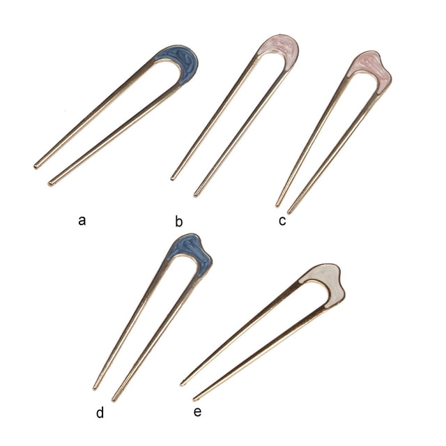 pitrice Bandeaux en Forme de U Simplicité Filles Modelage Style Élégant Métal Femmes Fourche Léger Porter Mariage Bâton à Cheveux Ados Utiliser Rose/courbe