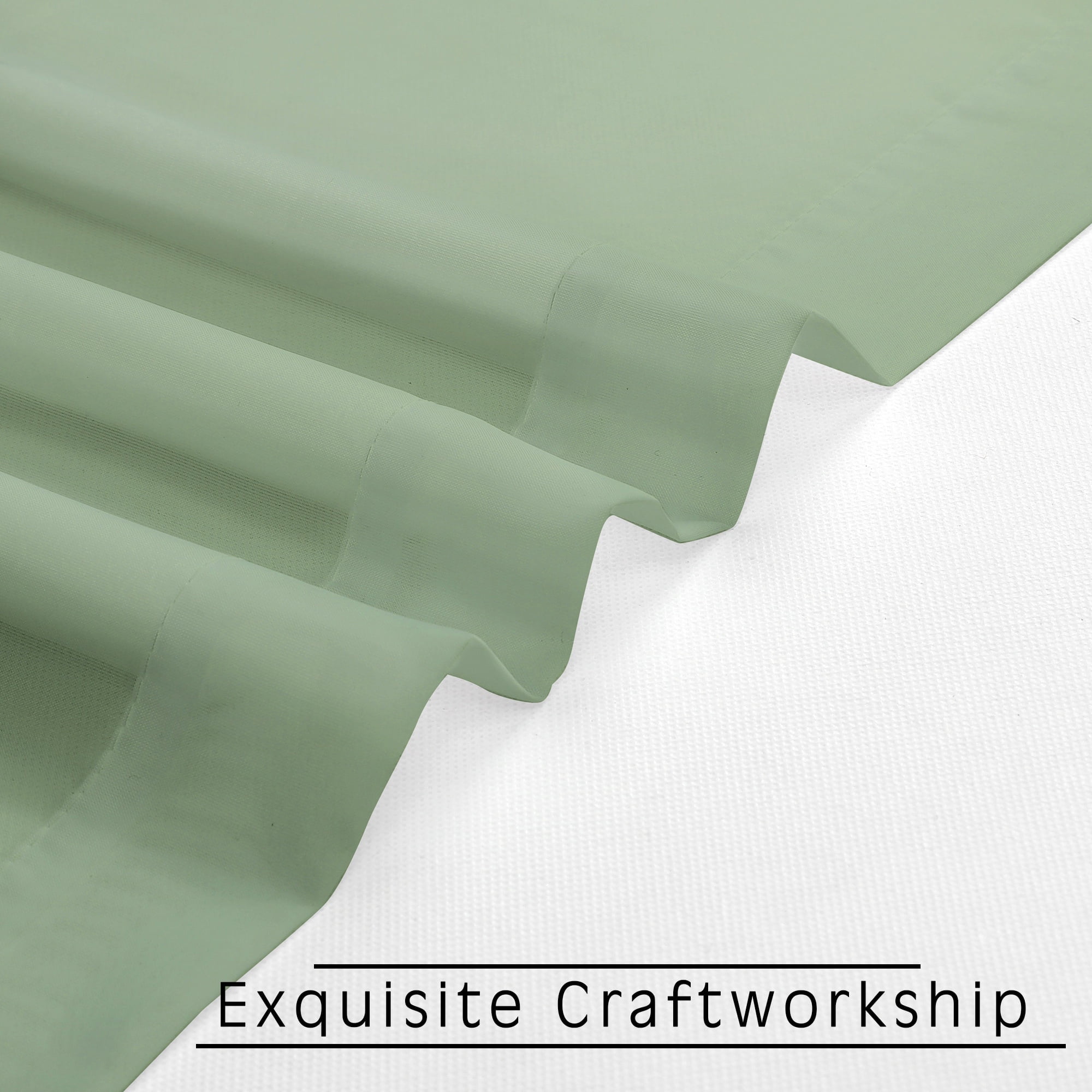 OVZME Short Sheer Kitchen Curtains 2 Pieces, Light Filtering Small Window Curtains Treatment for Bat(图5)