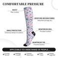 thumbnail image 4 of Picia Sea Shells 3 Printed Sports Compression Socks - 15-20mmHg Graduated Compression, High-Performance Soft and Breathable Socks for Men and Women, 4 of 5