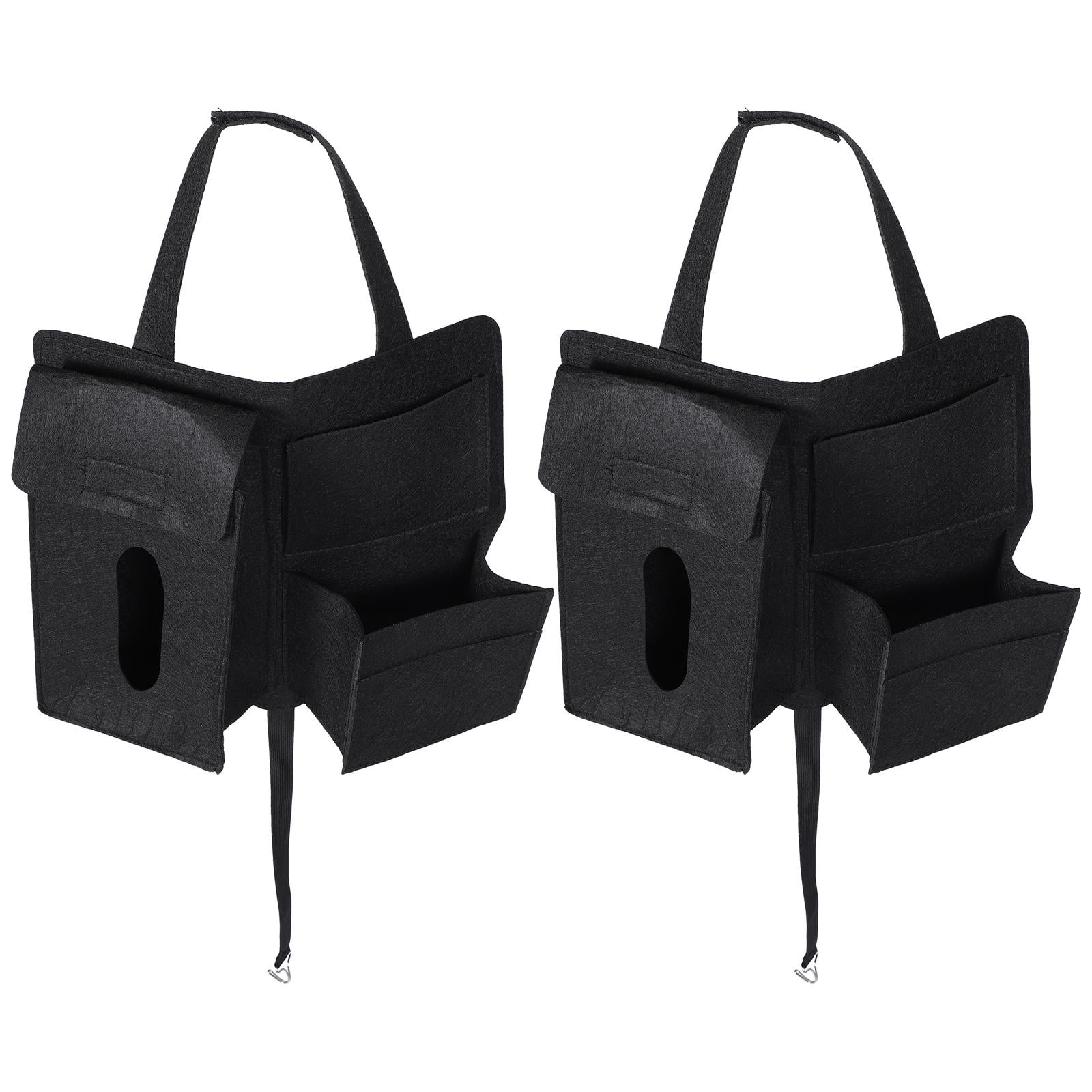 WESIEVYA 2Pcs Car Organizer Backseat Felt Storage Bag with Hanging Pouches for Car