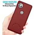 thumbnail image 4 of Nakedcellphone Kickstand Case Compatible with Motorola One 5G Ace, [Red] Slim Hard Shell Phone Cover View Stand for Moto XT2113, 4 of 7