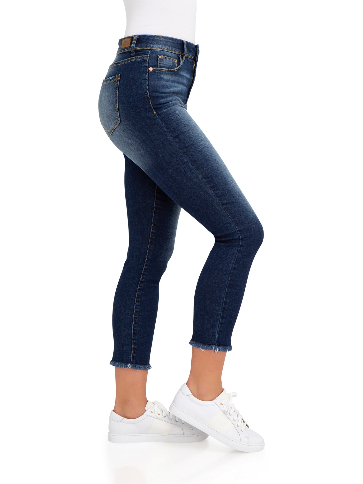 Jordache Women's High Rise Cropped Skinny Jeans