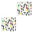 thumbnail image 2 of Wisewang Color Size Random Universal for Fender Retainer Clips Rivets Door Panel Shield Push Pins Automotive Accessories 200 Pieces 2Set, 2 of 6