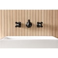 thumbnail image 4 of Kingston Brass KS3120PKX Duchess Double-Handle 3-Hole Wall Mount Bathroom Faucet in Matte Black, 4 of 8