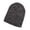 Black/ Gray, variant on Big Accessories BA524 Ribbed Marled Beanie
