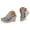 Black, variant on Espadrilles Wedge Slide Sandals for Women Arch Support Strappy Dress Shoes Ladies Outdoor Slip on Party Sandal Size 6.5 Black