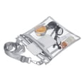 thumbnail image 3 of Uxcell 10"x9" Stadium Approved TPU Clear Crossbody Purse Bag with Inside Pocket, Grey, 3 of 6