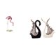 thumbnail image 1 of Elegante escultura de flamenco cisne de resina cerámica, figura de arte moderno, decoración para el hogar, jardín, estanque, de flores, estante, 1 of 8